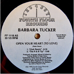 Barbara Tucker Open Your Heart (To Love) USED VINYL 12INCH 33 S RPM