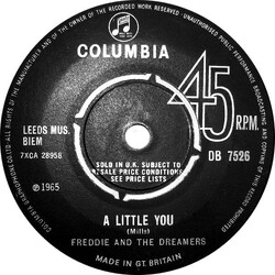 Freddie & The Dreamers A Little You USED VINYL 7INCH 45 RPM SINGLE