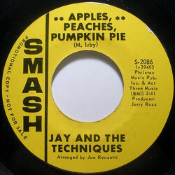 Jay & The Techniques Apples, Peaches, Pumpkin Pie USED VINYL 7INCH PROMO 45 RPM SINGLE