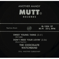 The Chocolate Watchband Sweet Young Thing USED VINYL 7INCH 33 S RPM EP REPRESS
