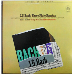 Elaine Shaffer / George Malcolm / Ambrose Gauntlett / Johann Sebastian Bach Three Flute Sonatas Vinyl LP USED