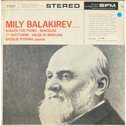 Mily Balakirev / Natalie Ryshna Sonata For Piano  Berceuse  2nd Nocturne  Valse Di Bravura Vinyl LP USED