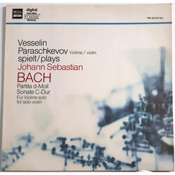 Johann Sebastian Bach / Vesselin Paraschkevov Partita D-Moll, Sonate C-Dur Für Violine Solo Vinyl LP USED