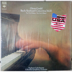 Glenn Gould / Vladimir Golschmann / Columbia Symphony Orchestra / Johann Sebastian Bach Keyboard Concertos, Vol. II Vinyl LP USED