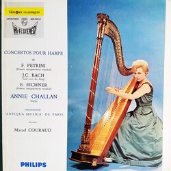 Francesco Petrini / Johann Christian Bach / Ernst Eichner / Annie Challan / Marcel Couraud / Orchestre Antiqua Musica Concertos Pour Harpe Vinyl LP US