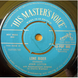 John Leyton Lone Rider USED VINYL 7INCH 45 RPM SINGLE