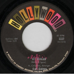 Earl Gaines My Woman Vinyl 7" USED
