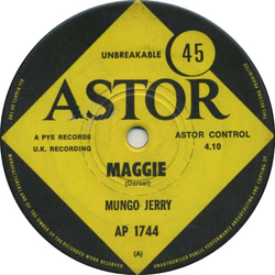Mungo Jerry Maggie Vinyl 7" USED