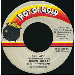 Bounty Killer / Richie Stephens Get Wise Vinyl 7" USED