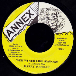 Harry Toddler Weh Wi Nuh Like USED VINYL 7INCH 45 RPM