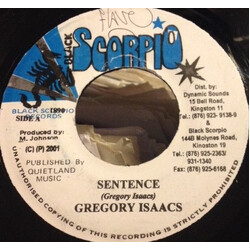 Gregory Isaacs / Princess Sapphire Sentence / Jah Devine Love USED VINYL 7INCH 45 RPM