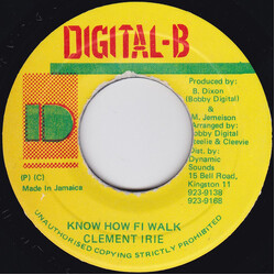 Clement Irie Know How Fi Walk USED VINYL 7INCH 45 RPM