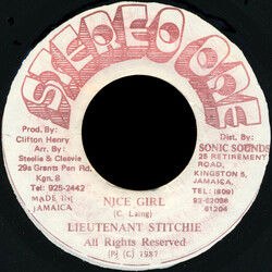 Lieutenant Stitchie Nice Girl USED VINYL 7INCH 45 RPM