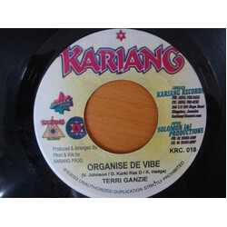 Terry Ganzie / U.T. Ras Organise De Vibe / Way She Trod USED VINYL 7INCH 45 RPM SINGLE