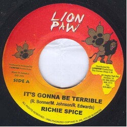 Richie Spice / Ultimate Shines It's Gonna Be Terrible / Too Much War USED VINYL 7INCH 45 RPM