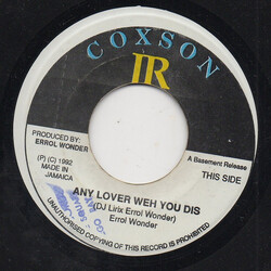 Errol Wonder Any Lover Weh You dis USED VINYL 7INCH 45 RPM