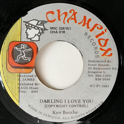 Ken Boothe Darling I Love You USED VINYL 7INCH 45 RPM