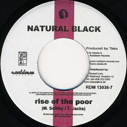 Natural Black Rise Of The Poor USED VINYL 7INCH 45 RPM