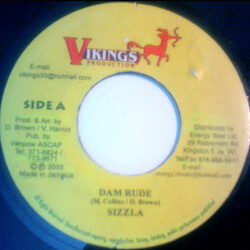 Sizzla Dam Rude USED VINYL 7INCH 45 RPM