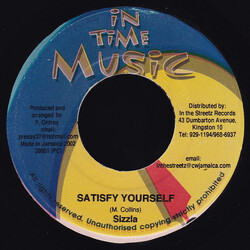 Sizzla Satisfy Yourself USED VINYL 7INCH 45 RPM