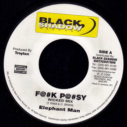 Elephant Man F@#k P@#$y USED VINYL 7INCH 45 RPM STEREO