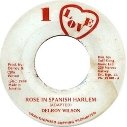 Delroy Wilson Rose In Spanish Harlem USED VINYL 7INCH 45 RPM