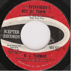 B.J. Thomas Everybody's Out Of Town USED VINYL 7INCH SINGLE 45 RPM