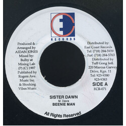 Beenie Man Sister Dawn USED VINYL 7INCH 45 RPM