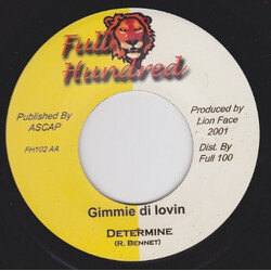 Sizzla / Determine Bam Rush / Gimme Di Lovin USED VINYL 7INCH 45 RPM