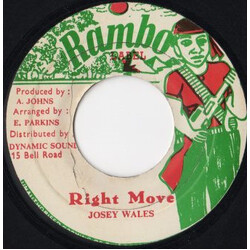 Josey Wales Right Move USED VINYL 7INCH 45 RPM