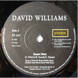 David Williams (4) Desert Wind USED VINYL 7INCH 45 RPM