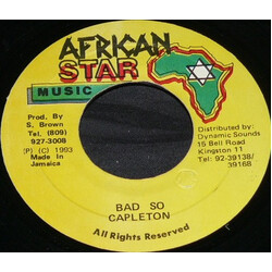 Capleton Bad So USED VINYL 7INCH 45 RPM