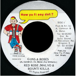 Anthony Red Rose / Anthony Malvo / Bounty Killer Guns & Roses USED VINYL 7INCH 45 RPM