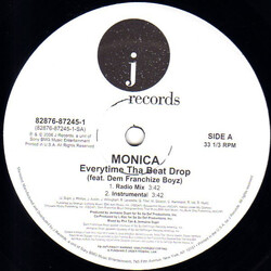 Monica / Dem Franchize Boyz Everytime Tha Beat Drop USED VINYL 12INCH 33 S RPM