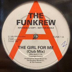 The Funkrew The Girl For Me USED VINYL 12INCH 45 RPM ADVANCE PROMO