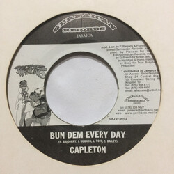 Capleton / Anthony B Bun Dem Every Day / Water Pumpee USED VINYL 7INCH 45 RPM MISPRINT