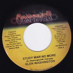 Glen Washington Study War No More USED VINYL 7INCH 45 RPM