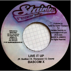 Bascom X / Tanto Marijuann Live It Up / Music Is The Head Vinyl 7" USED