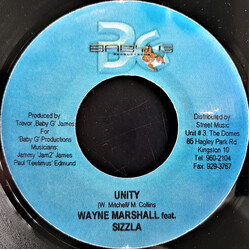 Wayne Marshall / Sizzla Unity Vinyl 7" USED