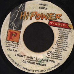 George Nooks / The Taxi Gang I Don't Want To Lose You Vinyl 7" USED