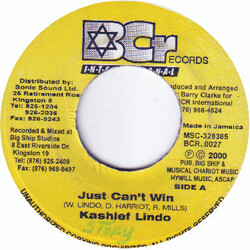 Kashief Lindo Just Can't Win Vinyl 7" USED
