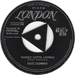 Fats Domino Whole Lotta Loving / Coquette Vinyl 7" USED