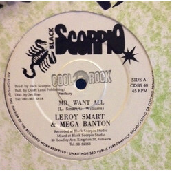 Leroy Smart / Mega Banton Mr. Want All Vinyl 12" USED