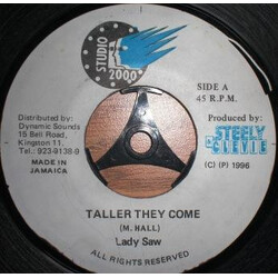 Lady Saw Taller They Come Vinyl 7" USED