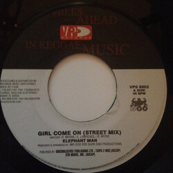 Elephant Man Girl Come On Vinyl 7" USED