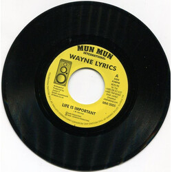 Wayne Lyrics Life Is Important Vinyl 7" USED