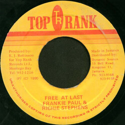 Frankie Paul / Richie Stephens Free At Last Vinyl 7" USED