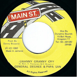 General Degree / Papa San Granny Granny Cry Vinyl 7" USED