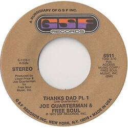 Sir Joe Quarterman & Free Soul Thanks Dad Vinyl 7" USED