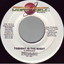 Benaiah Tonight Is The Night Vinyl 7" USED